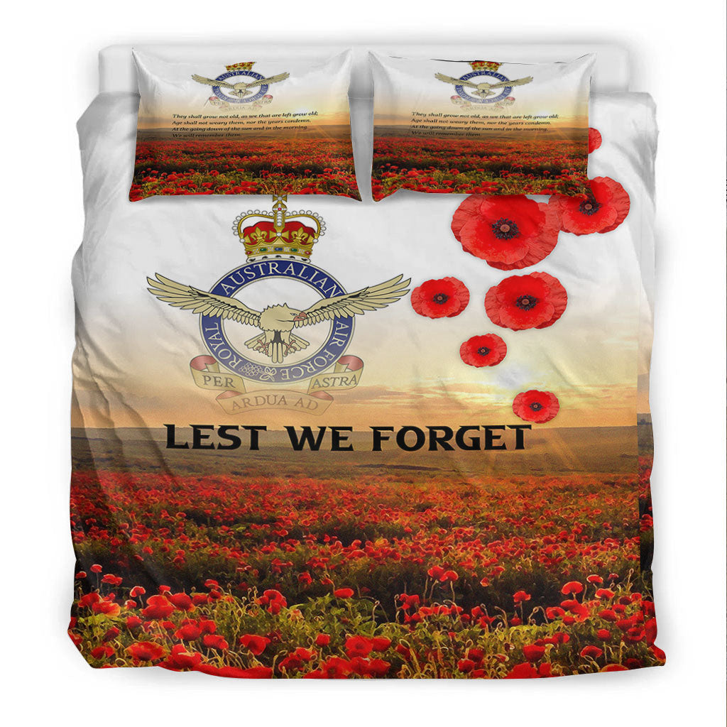 VibeHoodie Bedding Set - ANZAC Day Australian Air Force Bedding Set LT10 - Vibe Hoodie Shop