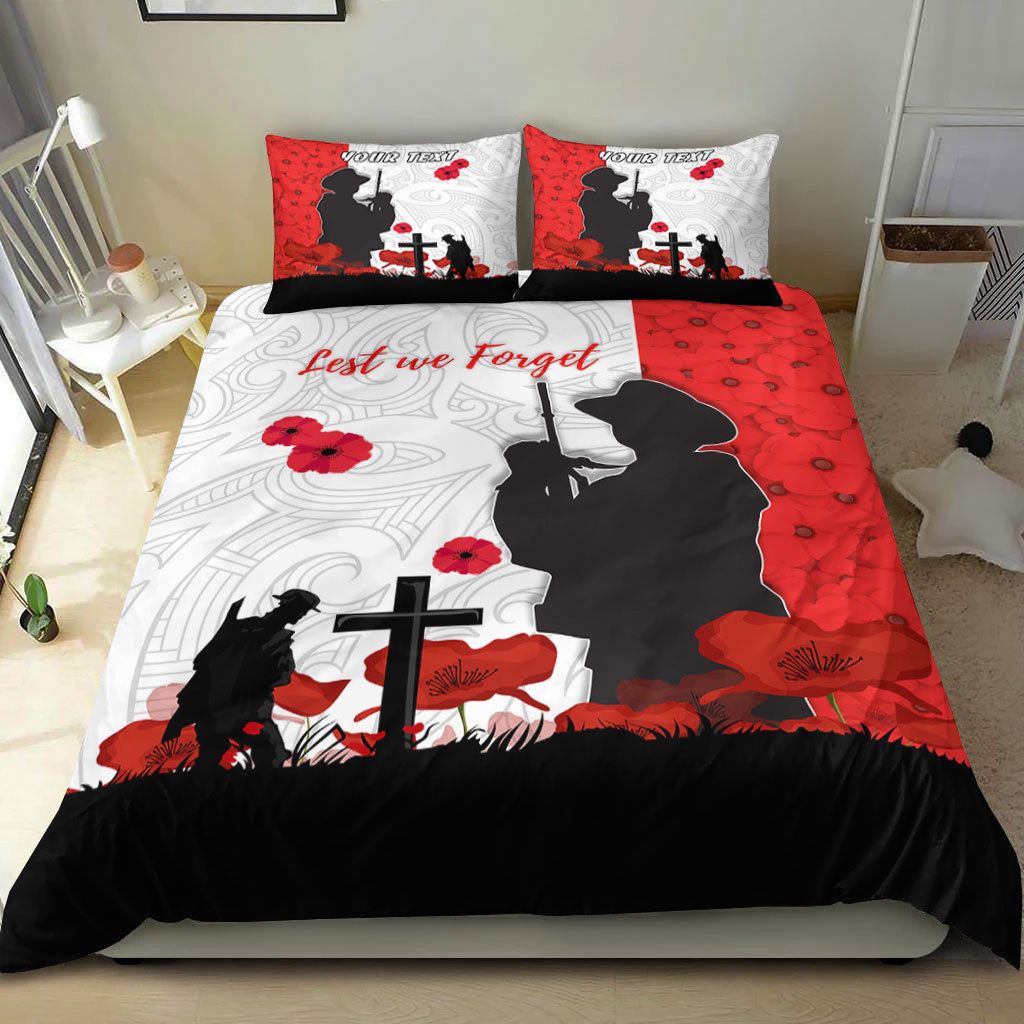 VibeHoodie Bedding Set - (Custom) New Zealand ANZAC Lest We Forget Bedding Set LT10 - Vibe Hoodie Shop