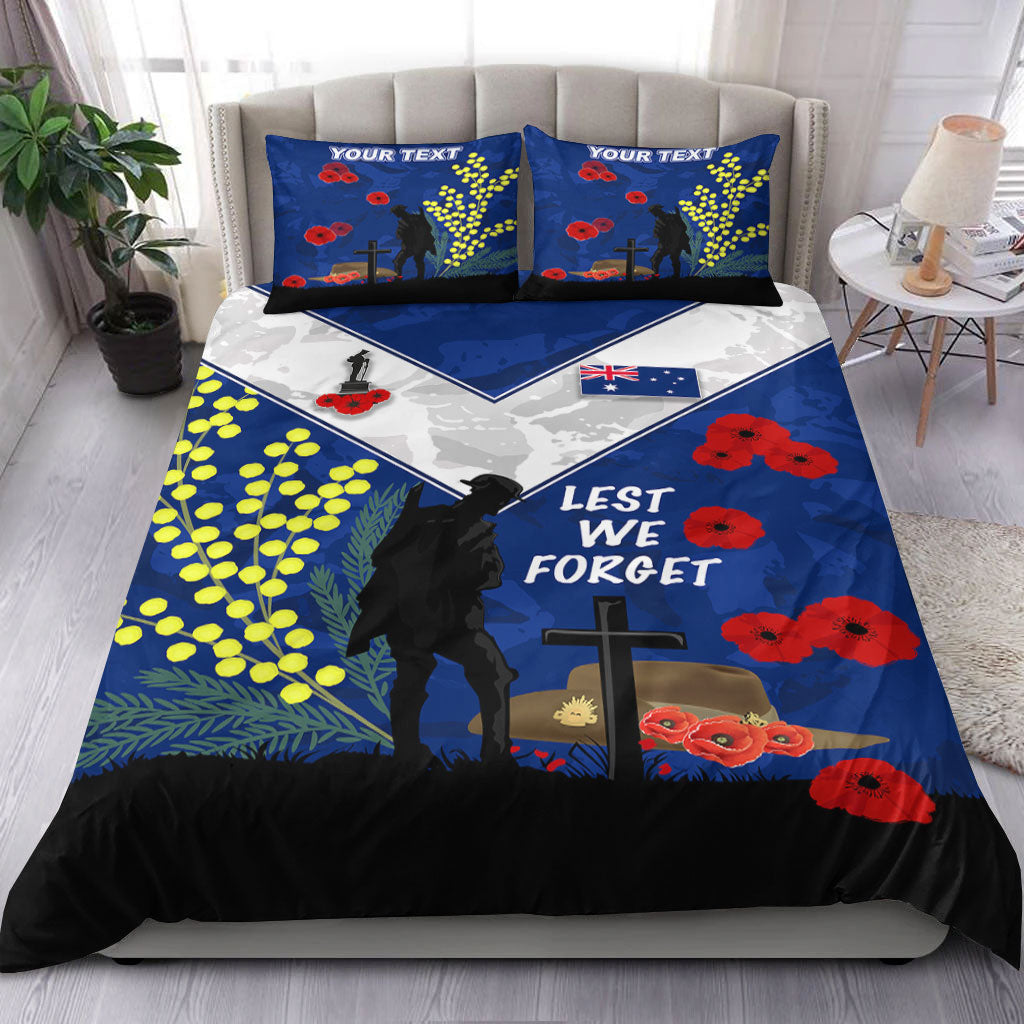 VibeHoodie Bedding Set - (Custom) Australia ANZAC Lest We Forget 2022 Bedding Set LT10 - Vibe Hoodie Shop