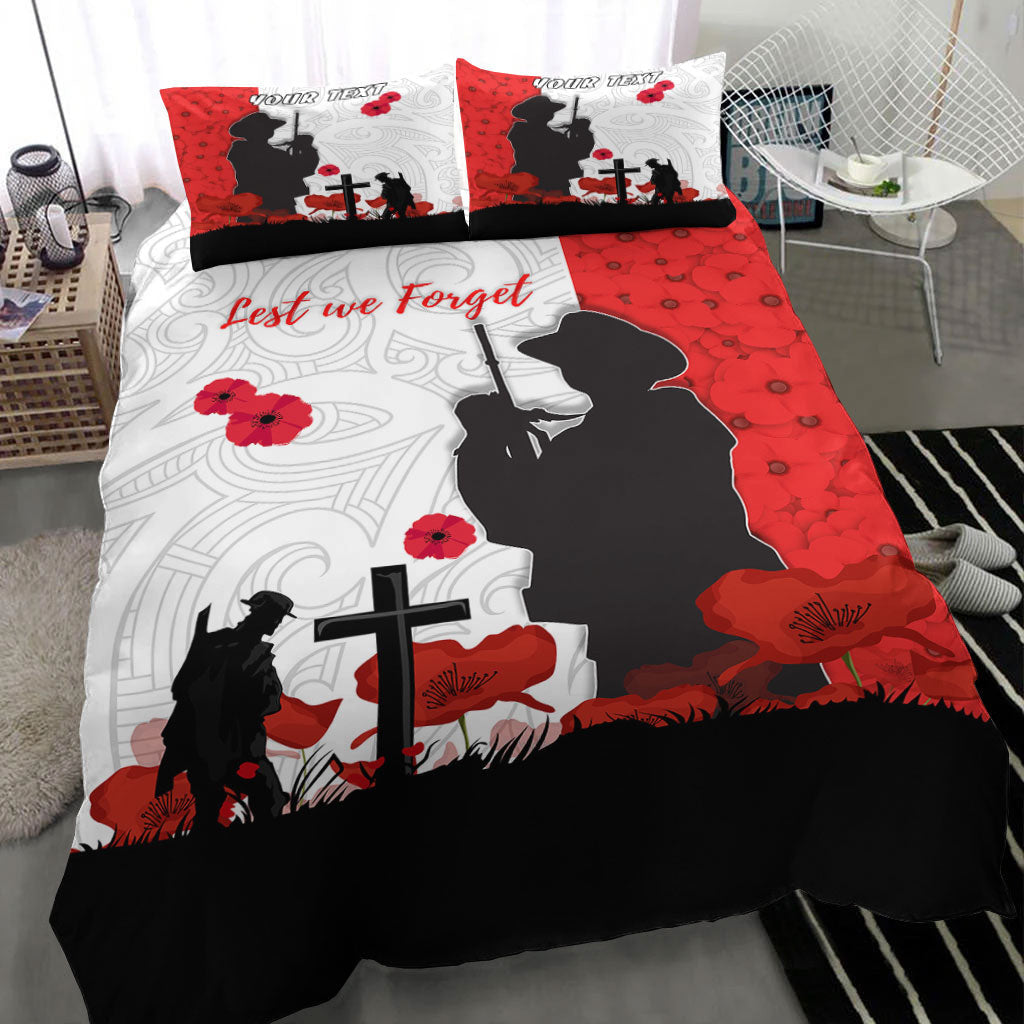 VibeHoodie Bedding Set - (Custom) New Zealand ANZAC Lest We Forget Bedding Set LT10 - Vibe Hoodie Shop