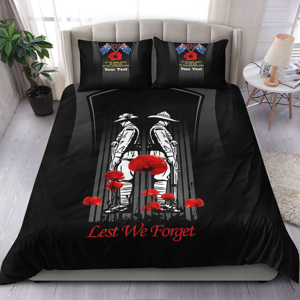 VibeHoodie Bedding Set - (Custom) ANZAC Remembrance Day Lest We Forget Bedding Set LT10 - Vibe Hoodie Shop
