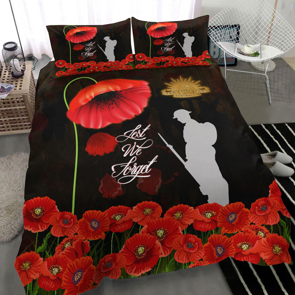 VibeHoodie Bedding Set - Lest We Forget The Army Australia Bedding Set LT10 - Vibe Hoodie Shop