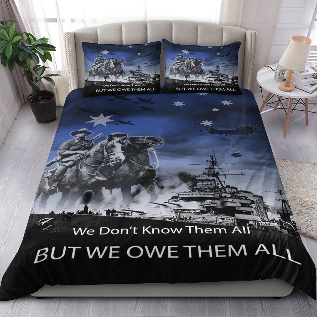 VibeHoodie Bedding Set - ANZAC Day Australia Light Horse Bedding Set LT10 - Vibe Hoodie Shop