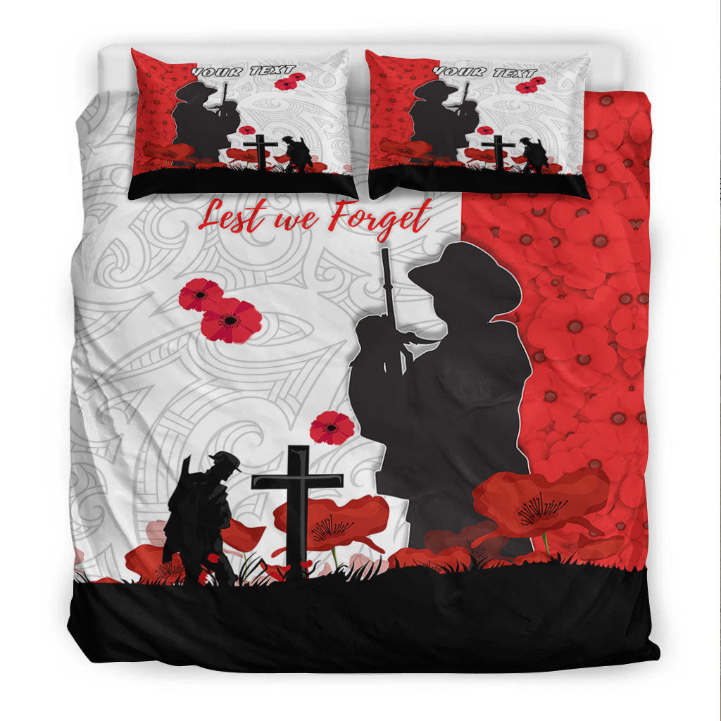 VibeHoodie Bedding Set - (Custom) New Zealand ANZAC Lest We Forget Bedding Set LT10 - Vibe Hoodie Shop