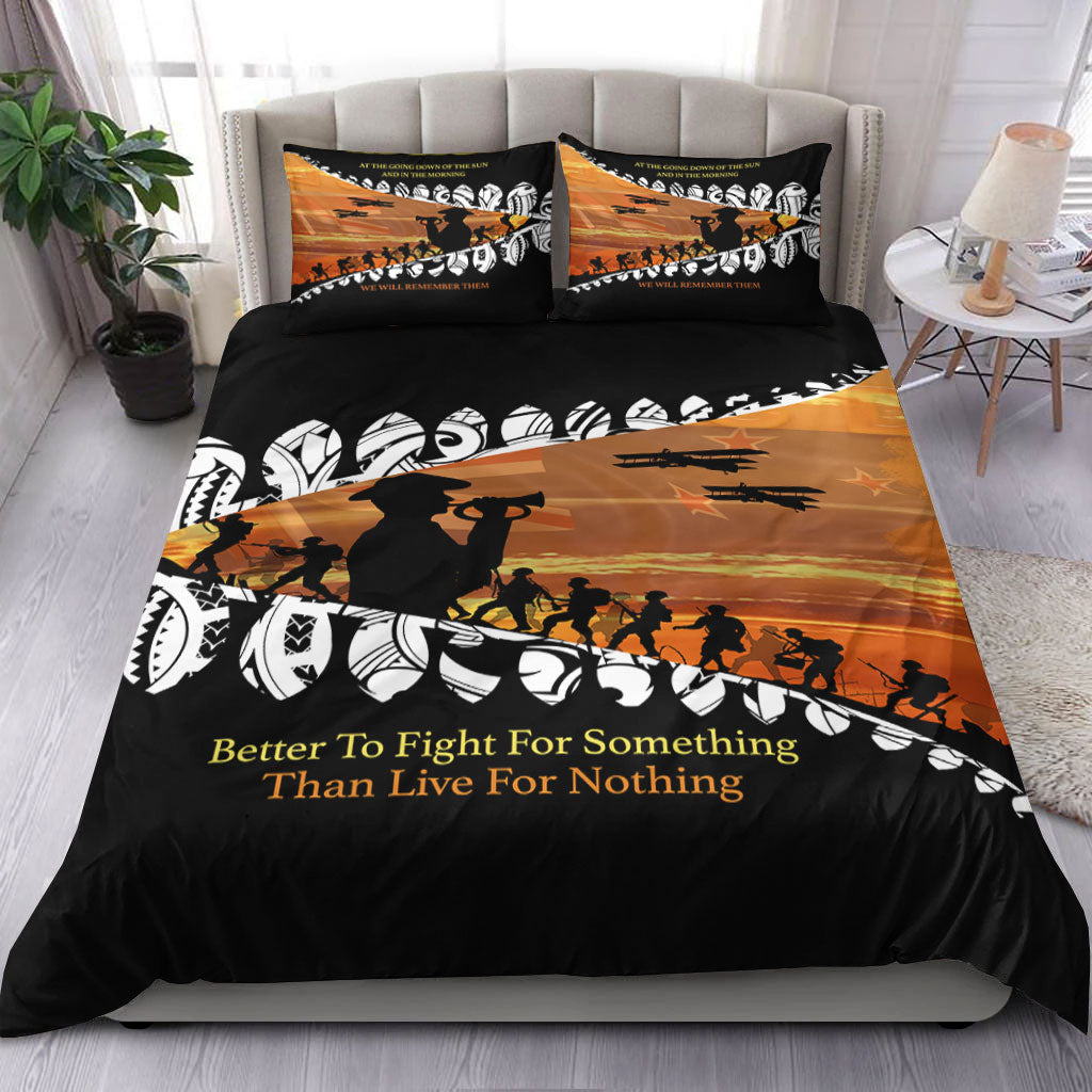 VibeHoodie Bedding Set - New Zealand ANZAC Day We Will Remember Them Bedding Set LT10 - Vibe Hoodie Shop