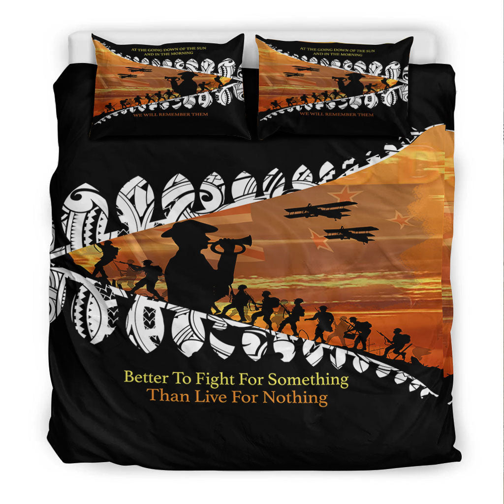 VibeHoodie Bedding Set - New Zealand ANZAC Day We Will Remember Them Bedding Set LT10 - Vibe Hoodie Shop