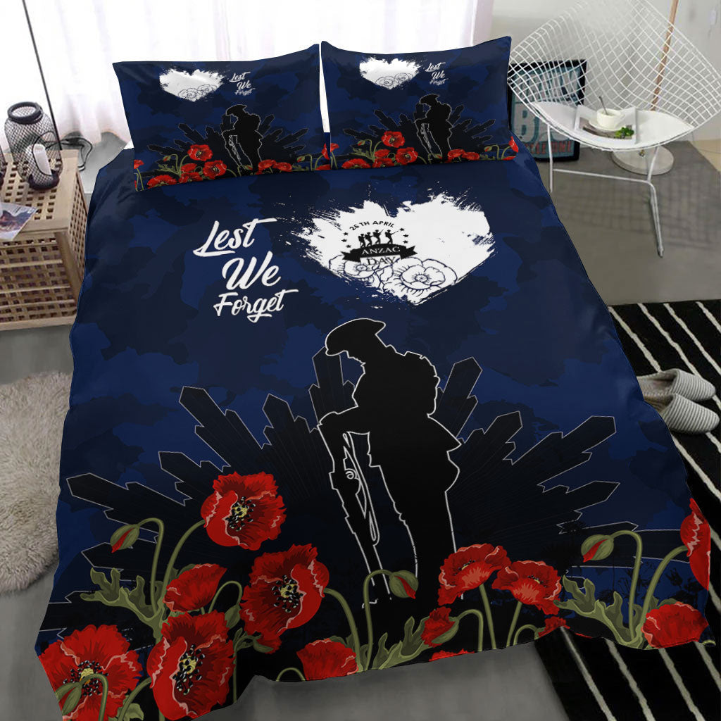VibeHoodie Bedding Set - ANZAC Day Camouflage Lest We Forget Bedding Set LT10 - Vibe Hoodie Shop