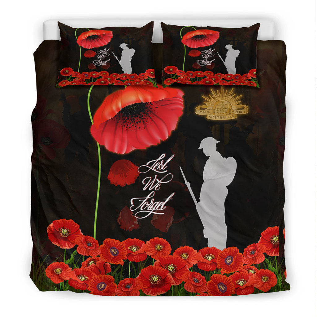 VibeHoodie Bedding Set - Lest We Forget The Army Australia Bedding Set LT10 - Vibe Hoodie Shop