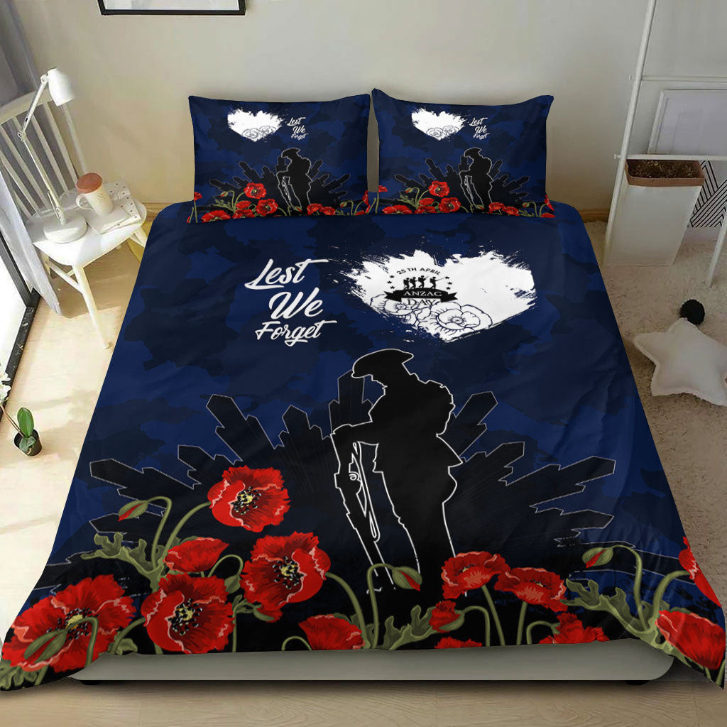 VibeHoodie Bedding Set - ANZAC Day Camouflage Lest We Forget Bedding Set LT10 - Vibe Hoodie Shop