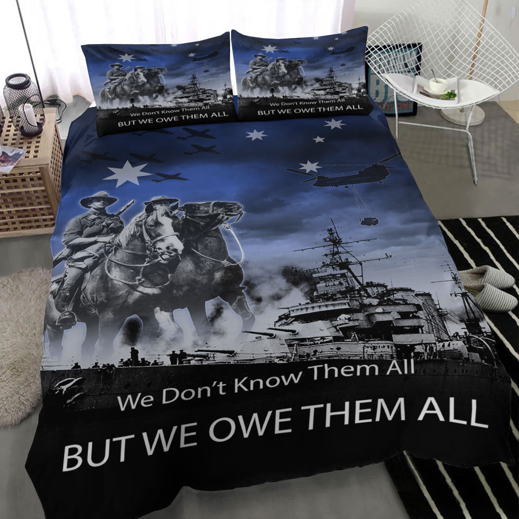 VibeHoodie Bedding Set - ANZAC Day Australia Light Horse Bedding Set LT10 - Vibe Hoodie Shop