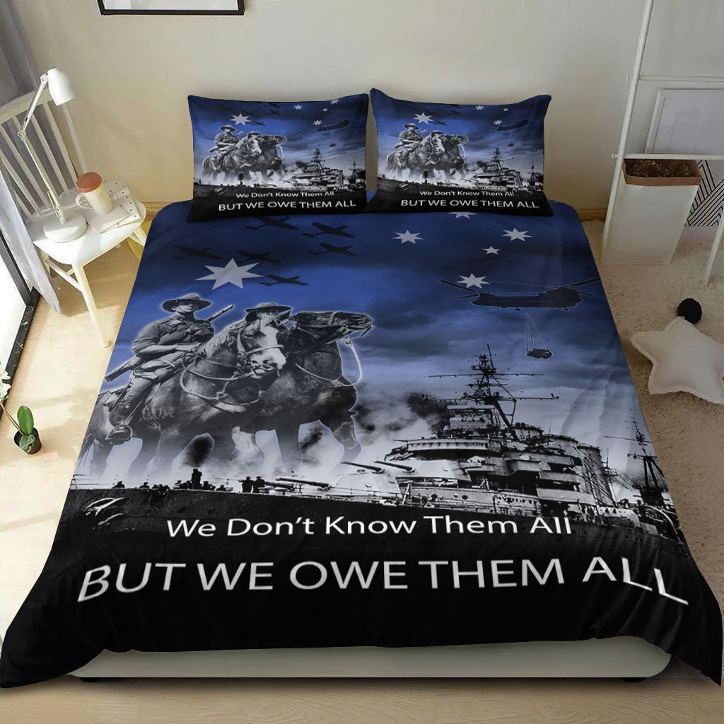 VibeHoodie Bedding Set - ANZAC Day Australia Light Horse Bedding Set LT10 - Vibe Hoodie Shop