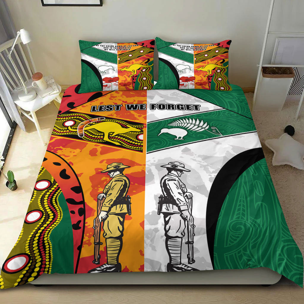 VibeHoodie Bedding Set - ANZAC Day Australia - New Zealand Mix Bedding Set LT10 - Vibe Hoodie Shop