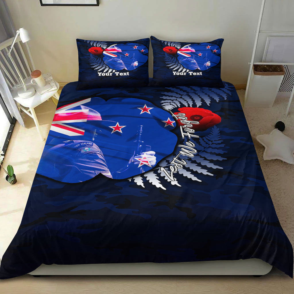 VibeHoodie Bedding Set - (Custom) New Zealand ANZAC Day Poppy Bedding Set LT10 - Vibe Hoodie Shop
