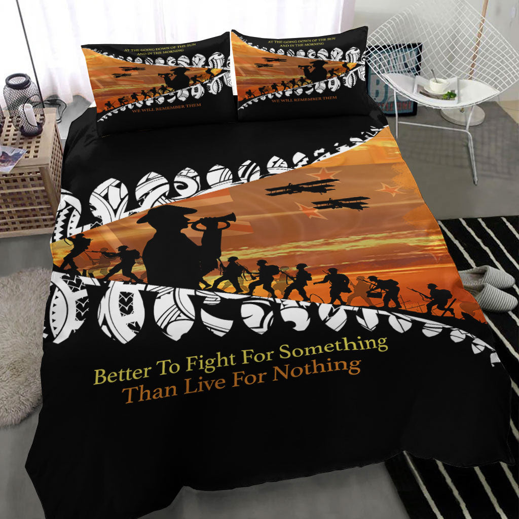 VibeHoodie Bedding Set - New Zealand ANZAC Day We Will Remember Them Bedding Set LT10 - Vibe Hoodie Shop