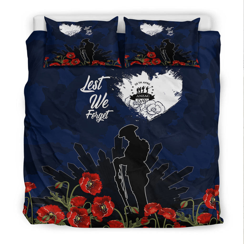 VibeHoodie Bedding Set - ANZAC Day Camouflage Lest We Forget Bedding Set LT10 - Vibe Hoodie Shop