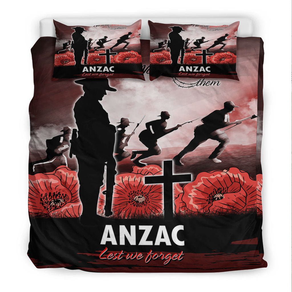 VibeHoodie Bedding Set - ANZAC Day We Will Remember Them Special Version Bedding Set LT10 - Vibe Hoodie Shop