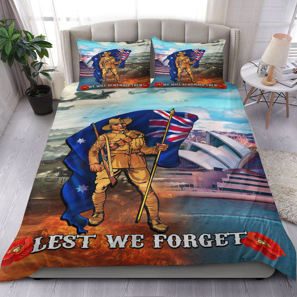 VibeHoodie Bedding Set - ANZAC Day Australia Peace Bedding Set LT10 - Vibe Hoodie Shop