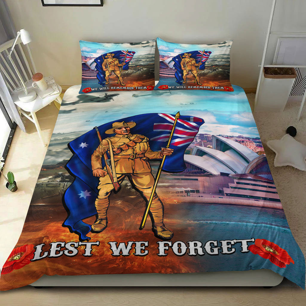 VibeHoodie Bedding Set - ANZAC Day Australia Peace Bedding Set LT10 - Vibe Hoodie Shop
