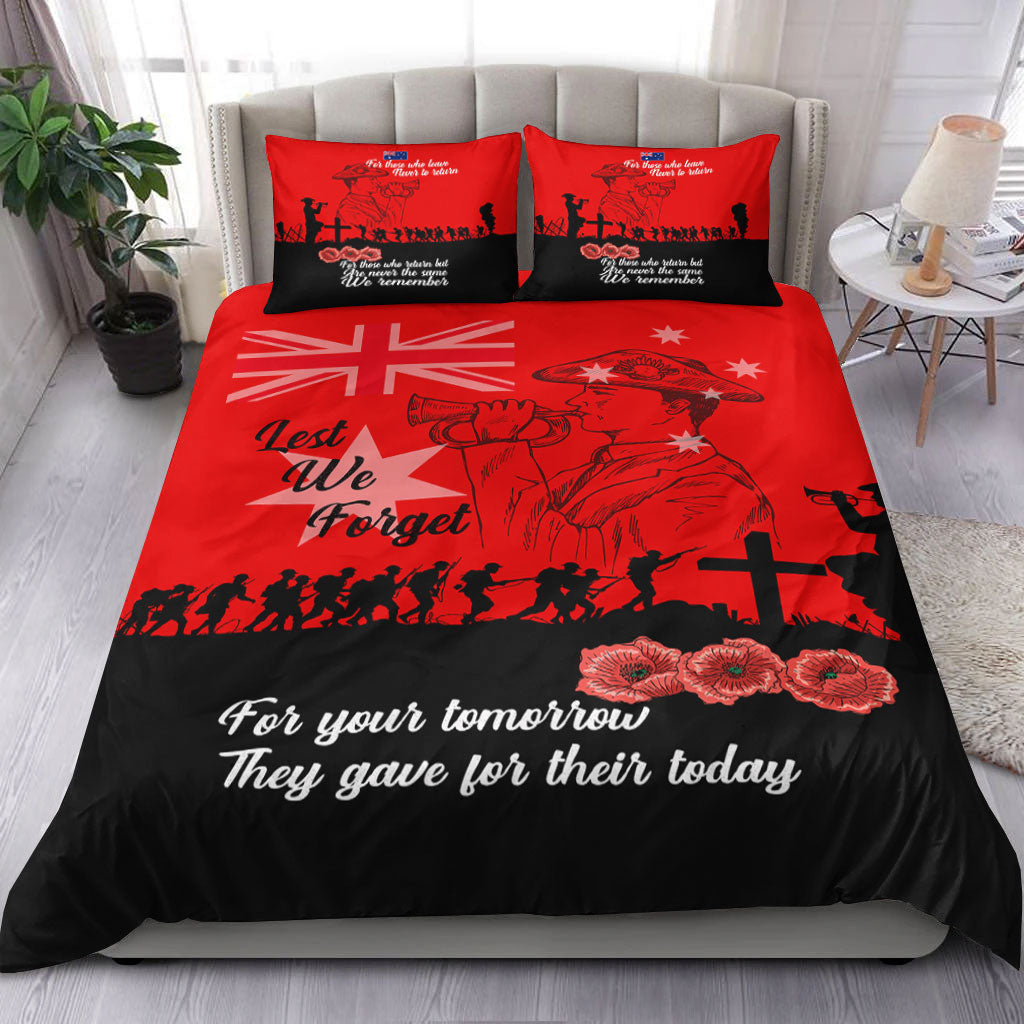 VibeHoodie Bedding Set - Lest We Forget For Those Who Leave Never To Return Bedding Set LT10 - Vibe Hoodie Shop