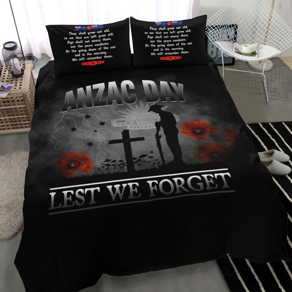 VibeHoodie Bedding Set - ANZAC Day Remember Australia and New Zealand Bedding Set LT10 - Vibe Hoodie Shop