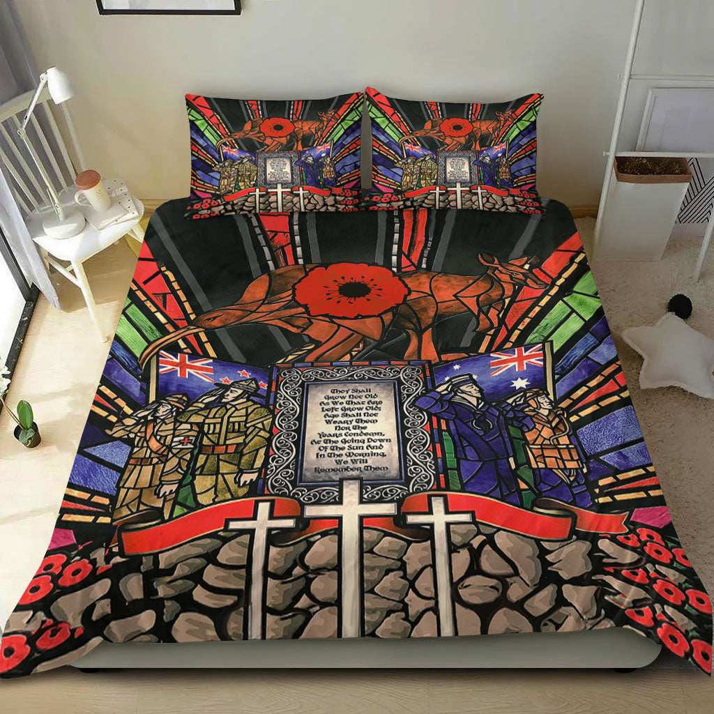 VibeHoodie Bedding Set - ANZAC Day Lest We Forget Australia and New Zealand Bedding Set LT10 - Vibe Hoodie Shop