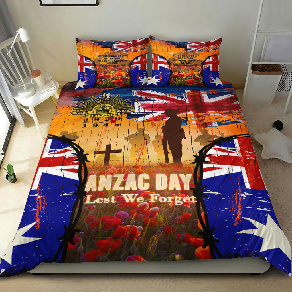 VibeHoodie Bedding Set - ANZAC Day World War II Commemoration 39 - 45 Bedding Set LT10 - Vibe Hoodie Shop