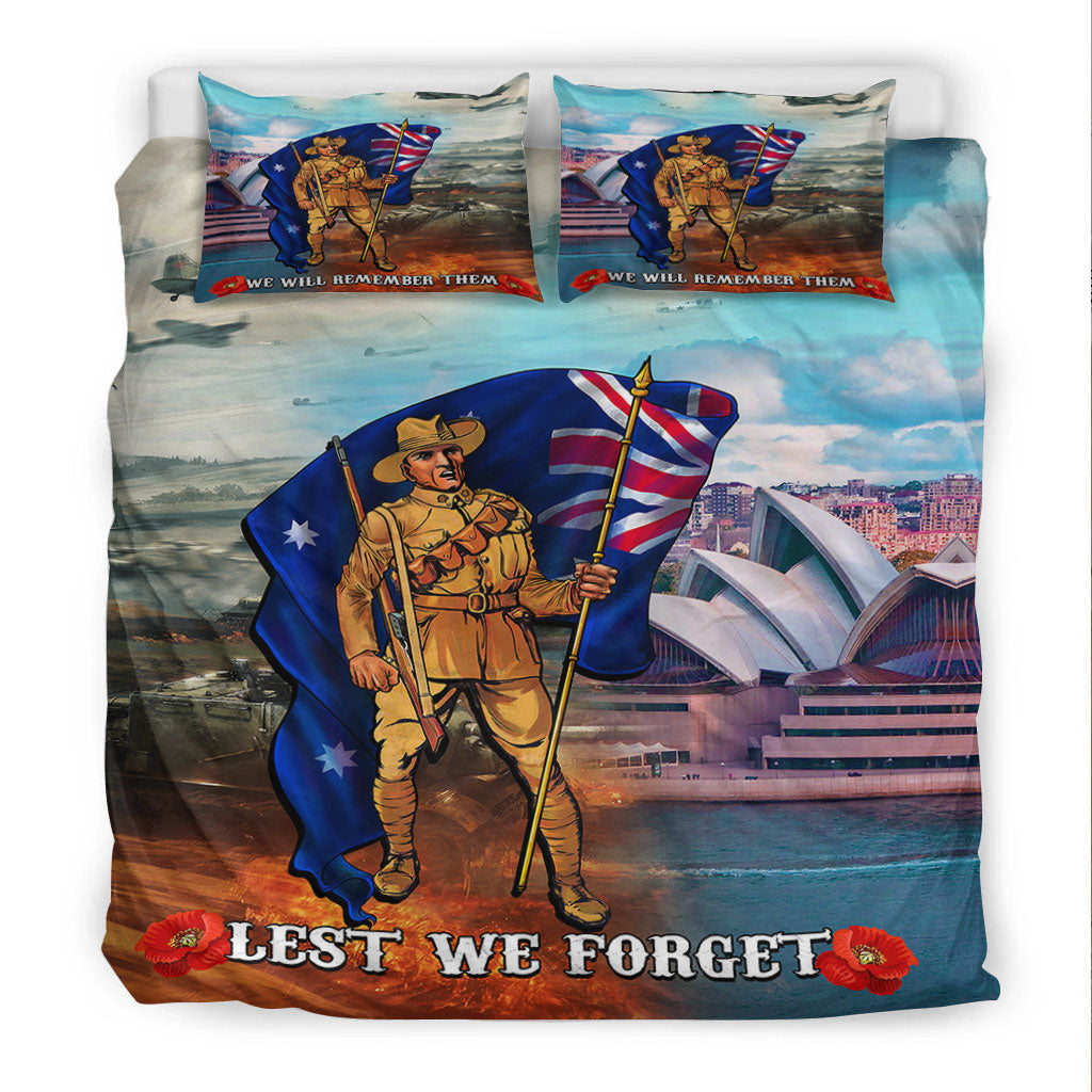 VibeHoodie Bedding Set - ANZAC Day Australia Peace Bedding Set LT10 - Vibe Hoodie Shop
