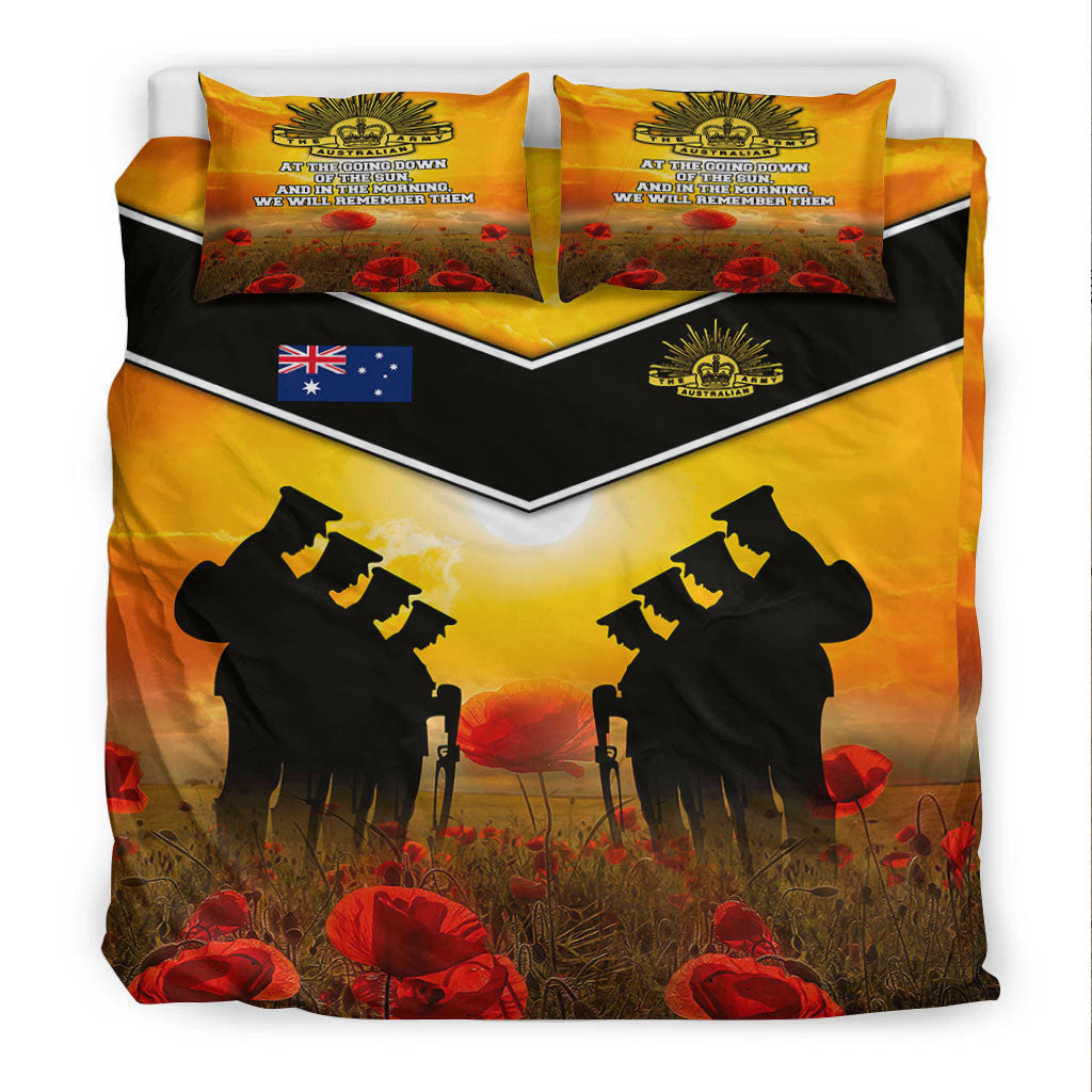 VibeHoodie Bedding Set - Australia Standing Guard ANZAC Day Bedding Set LT10 - Vibe Hoodie Shop