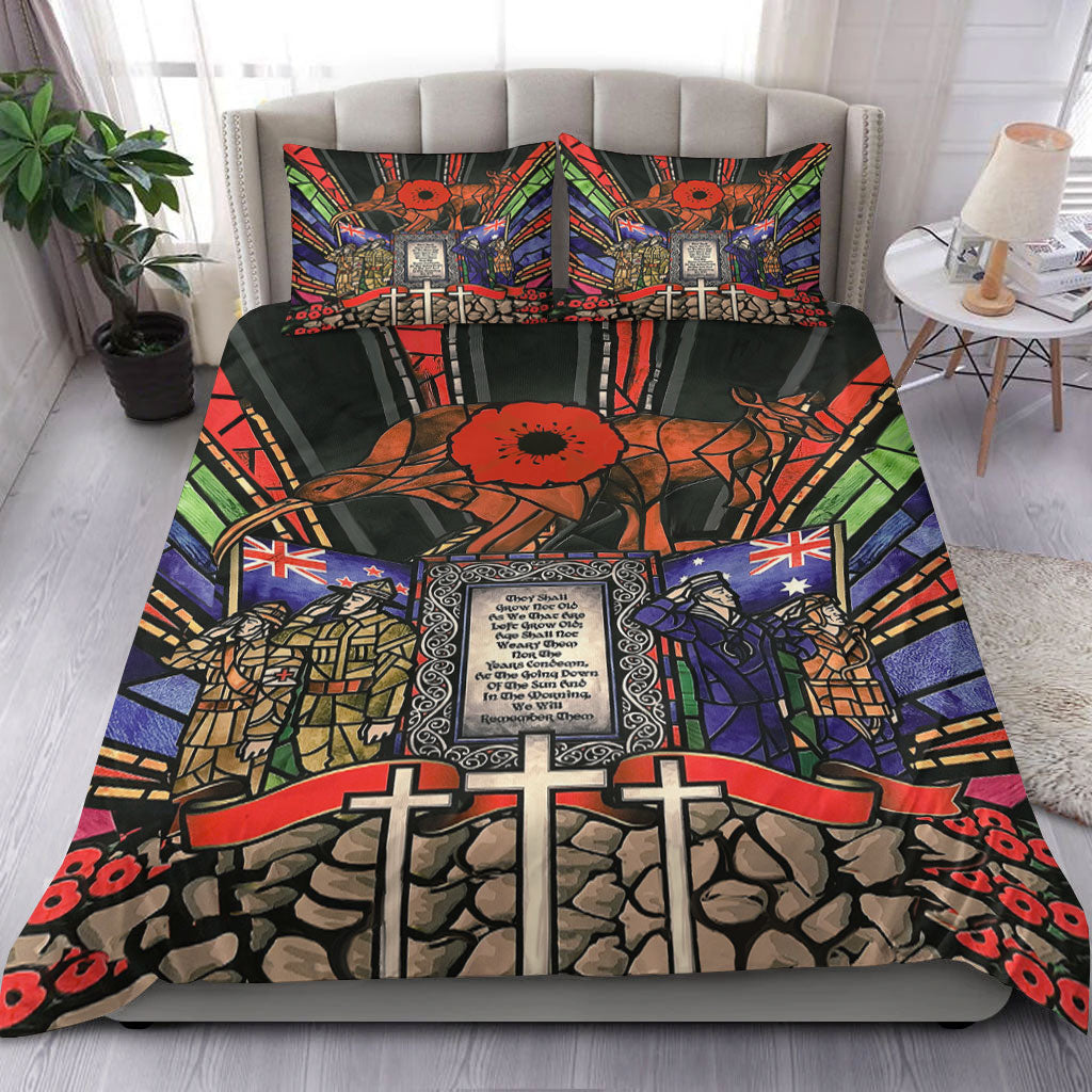 VibeHoodie Bedding Set - ANZAC Day Lest We Forget Australia and New Zealand Bedding Set LT10 - Vibe Hoodie Shop