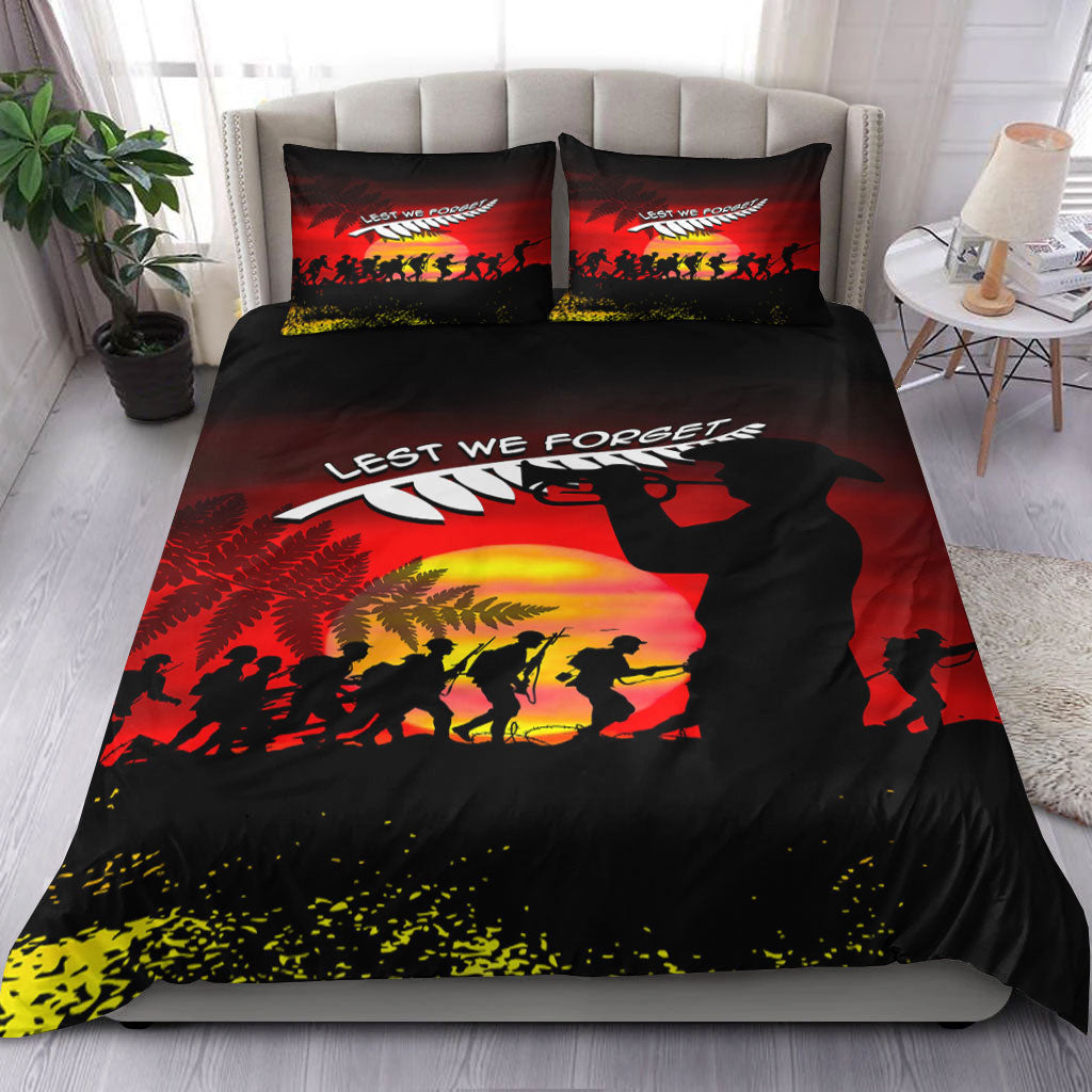 VibeHoodie Bedding Set - ANZAC Lest We Forget Sun Bedding Set LT10 - Vibe Hoodie Shop