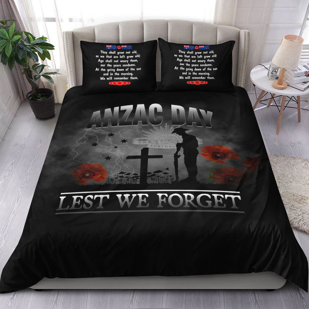 VibeHoodie Bedding Set - ANZAC Day Remember Australia and New Zealand Bedding Set LT10 - Vibe Hoodie Shop