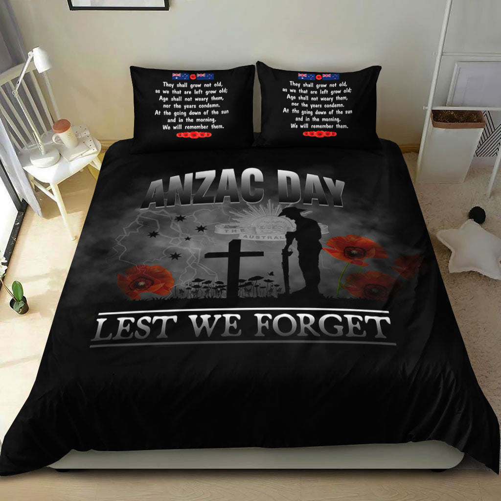 VibeHoodie Bedding Set - ANZAC Day Remember Australia and New Zealand Bedding Set LT10 - Vibe Hoodie Shop