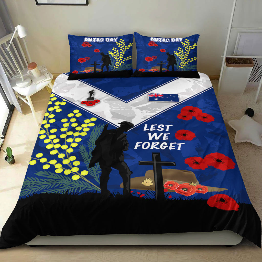 VibeHoodie Bedding Set - Australia ANZAC Lest We Forget 2022 Bedding Set LT10 - Vibe Hoodie Shop