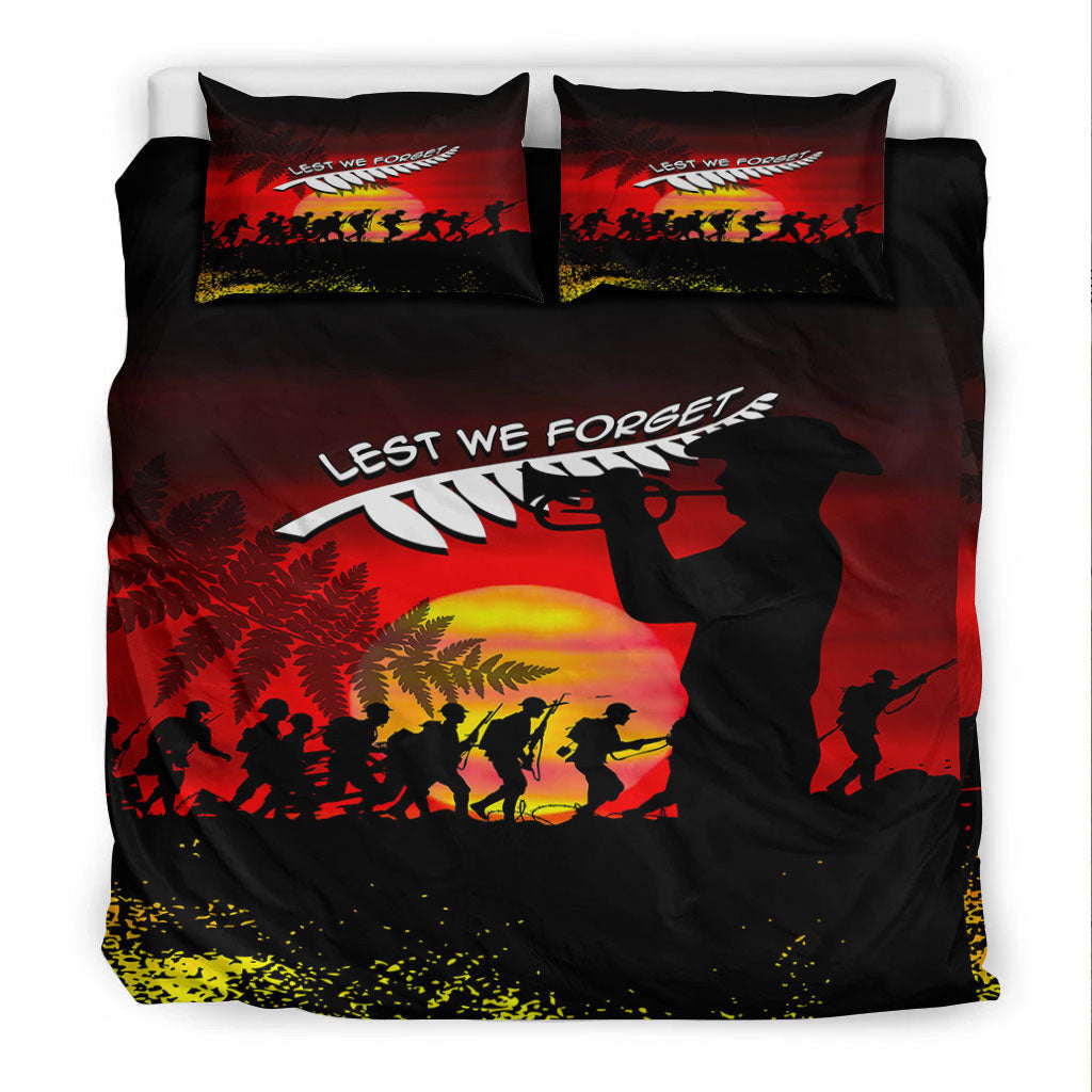 VibeHoodie Bedding Set - ANZAC Lest We Forget Sun Bedding Set LT10 - Vibe Hoodie Shop