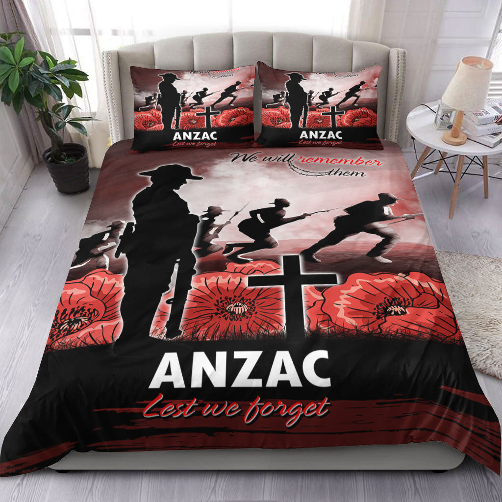VibeHoodie Bedding Set - ANZAC Day We Will Remember Them Special Version Bedding Set LT10 - Vibe Hoodie Shop