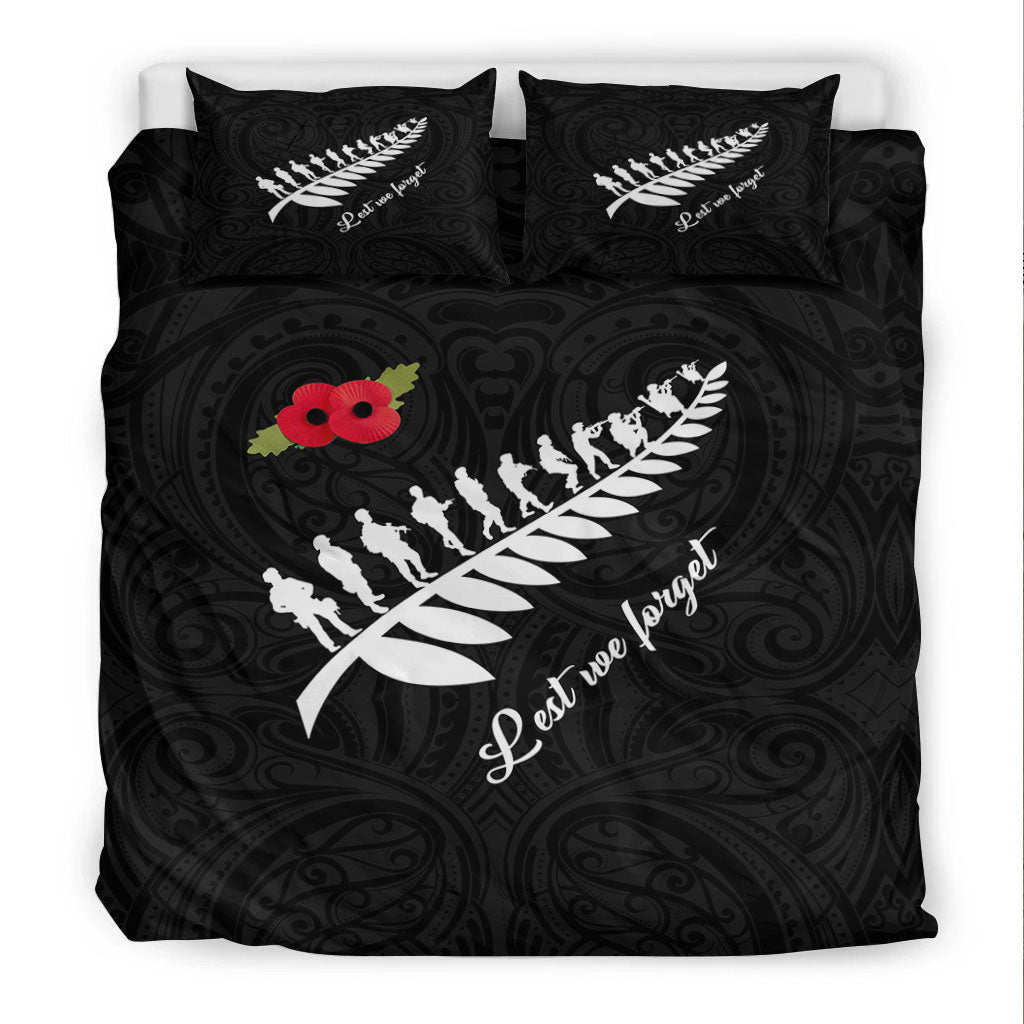 VibeHoodie Bedding Set - ANZAC Fern Lest We Forget Bedding Set LT10 - Vibe Hoodie Shop
