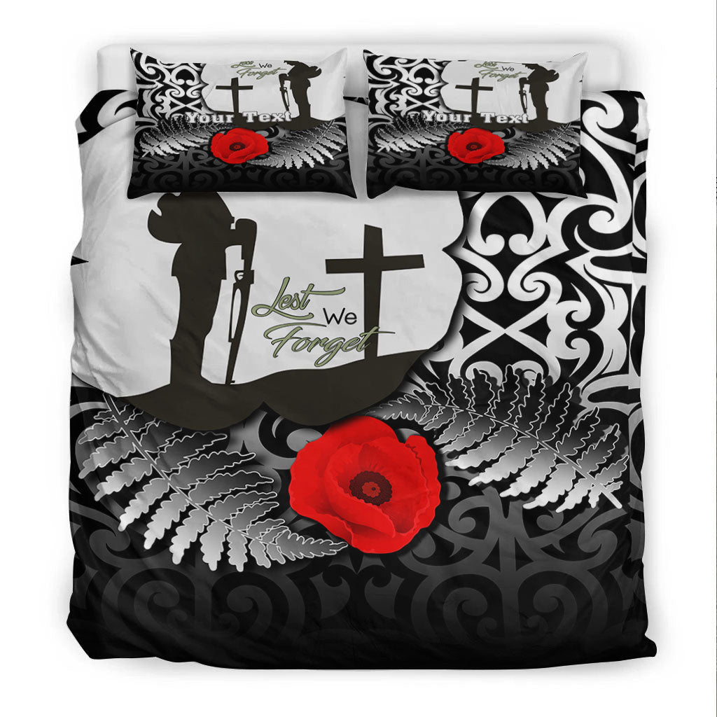 VibeHoodie Bedding Set - (Custom) ANZAC Day Poppy Remembrance Bedding Set LT10 - Vibe Hoodie Shop