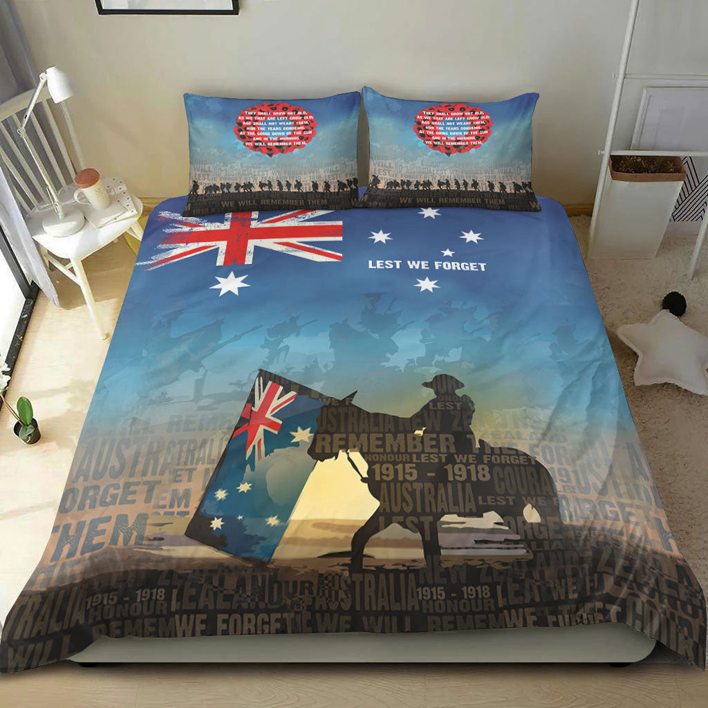 VibeHoodie Bedding Set - ANZAC Lest We Forget The Light Horse Bedding Set LT10 - Vibe Hoodie Shop