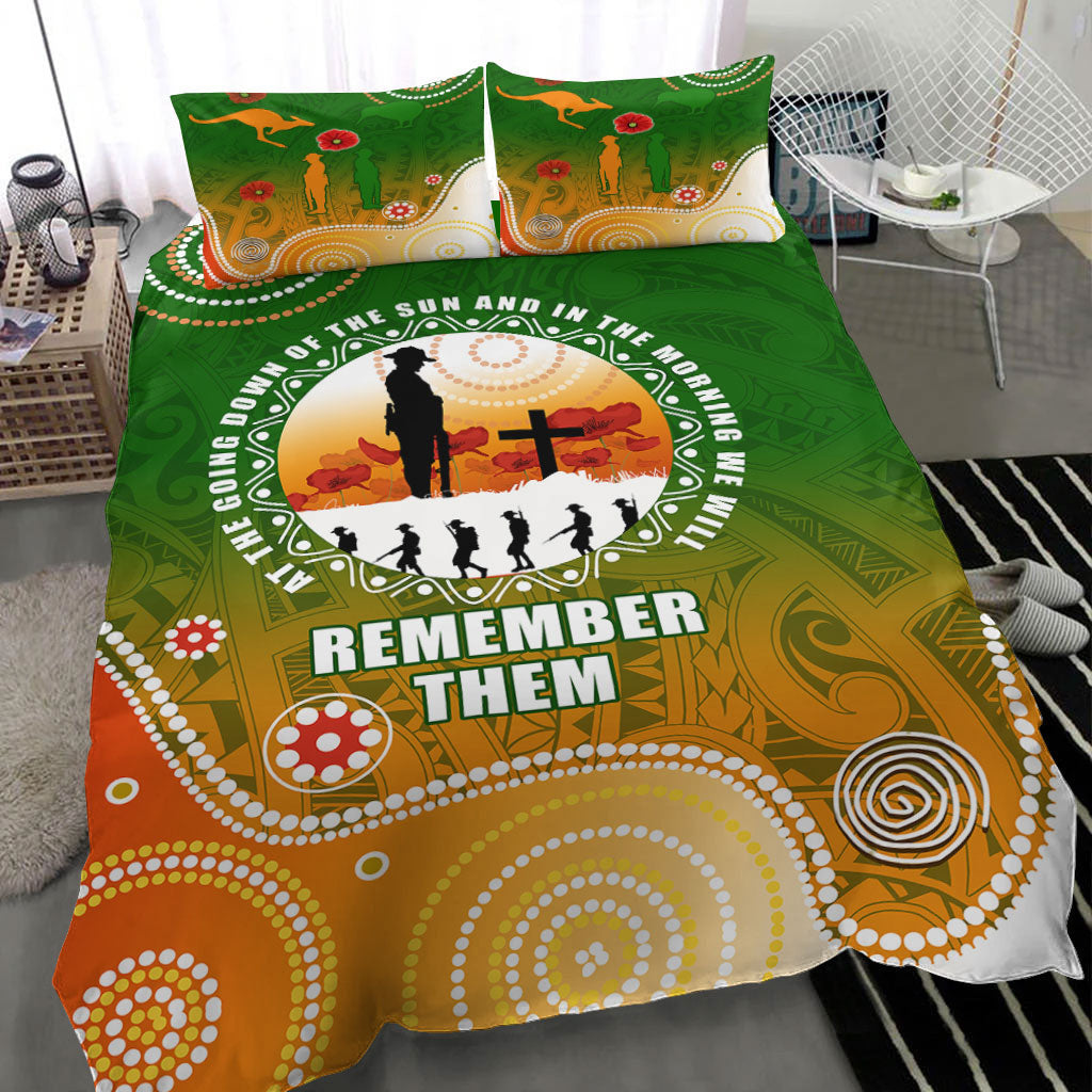 VibeHoodie Bedding Set - ANZAC New Zealand Maori - Australia Indigenous Bedding Set LT10 - Vibe Hoodie Shop