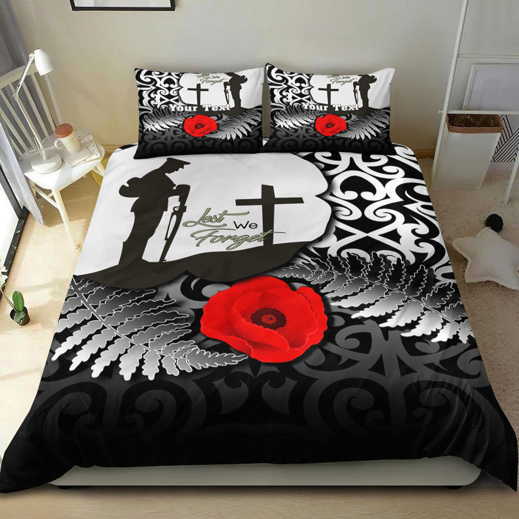 VibeHoodie Bedding Set - (Custom) ANZAC Day Poppy Remembrance Bedding Set LT10 - Vibe Hoodie Shop
