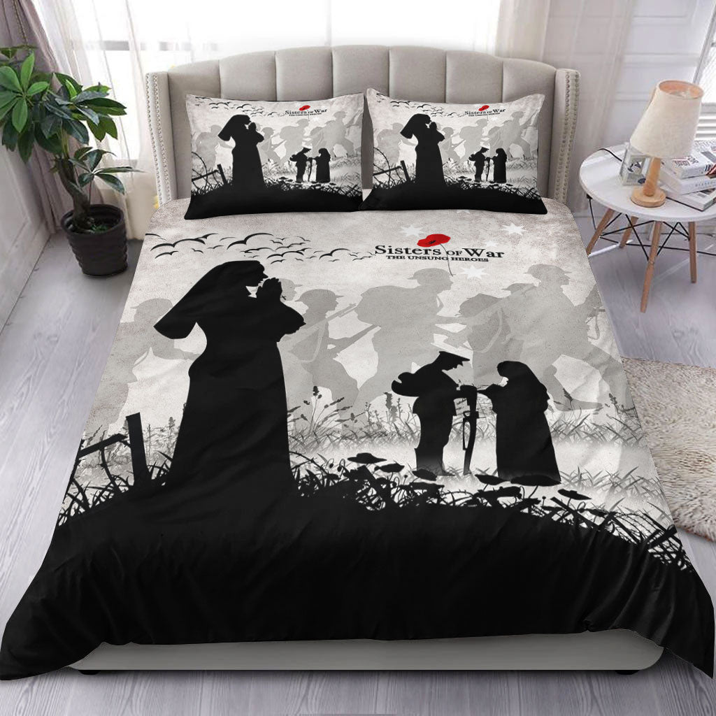 VibeHoodie Bedding Set - ANZAC Day Sisters of War The Unsung Heroes Bedding Set LT10 - Vibe Hoodie Shop