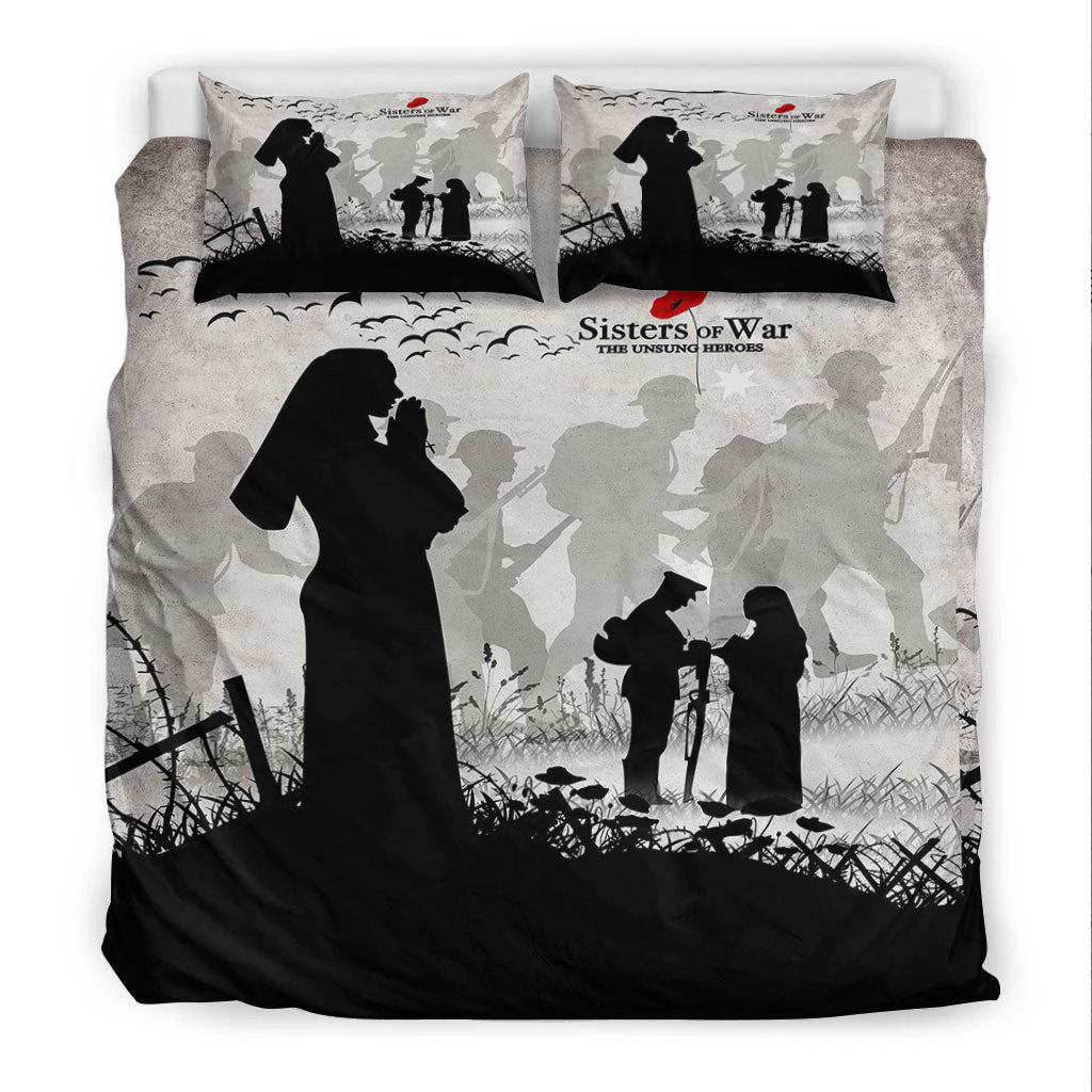 VibeHoodie Bedding Set - ANZAC Day Sisters of War The Unsung Heroes Bedding Set LT10 - Vibe Hoodie Shop