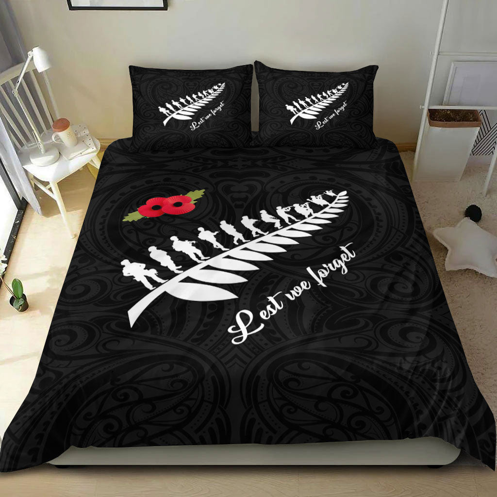 VibeHoodie Bedding Set - ANZAC Fern Lest We Forget Bedding Set LT10 - Vibe Hoodie Shop