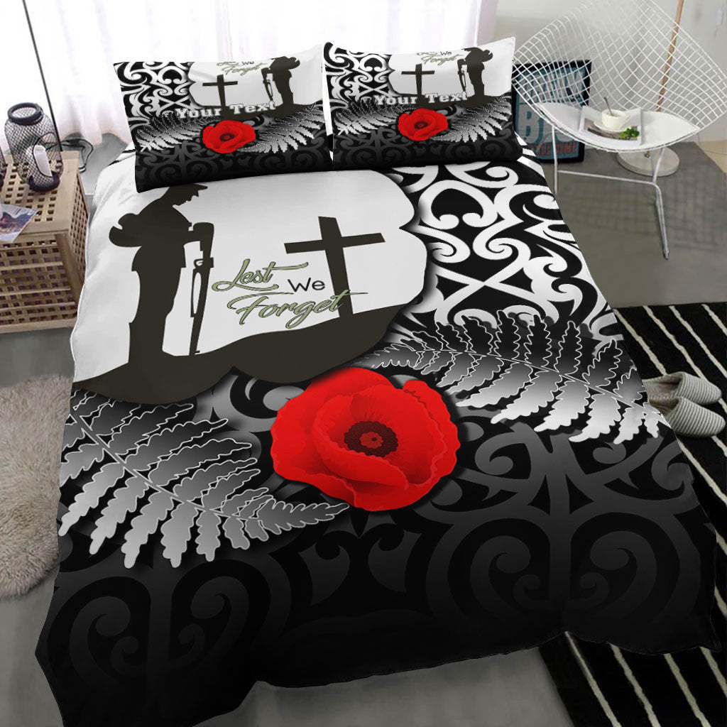 VibeHoodie Bedding Set - (Custom) ANZAC Day Poppy Remembrance Bedding Set LT10 - Vibe Hoodie Shop