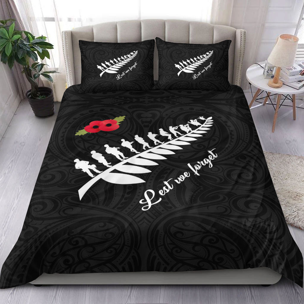 VibeHoodie Bedding Set - ANZAC Fern Lest We Forget Bedding Set LT10 - Vibe Hoodie Shop