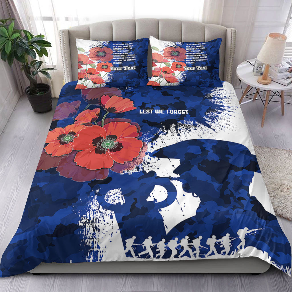 VibeHoodie Bedding Set - (Custom) ANZAC Day Silhouette Soldier Bedding Set LT10 - Vibe Hoodie Shop