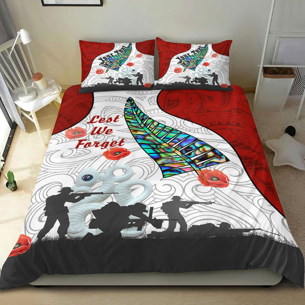 VibeHoodie Bedding Set - (Custom) New Zealand ANZAC Fern and Maori Bedding Set LT10 - Vibe Hoodie Shop