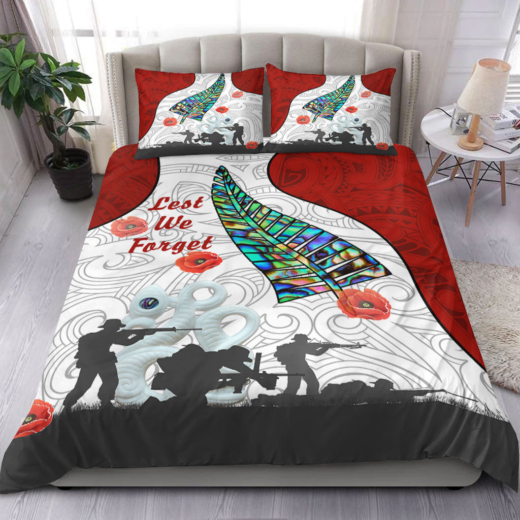 VibeHoodie Bedding Set - New Zealand ANZAC Fern and Maori Bedding Set LT10 - Vibe Hoodie Shop