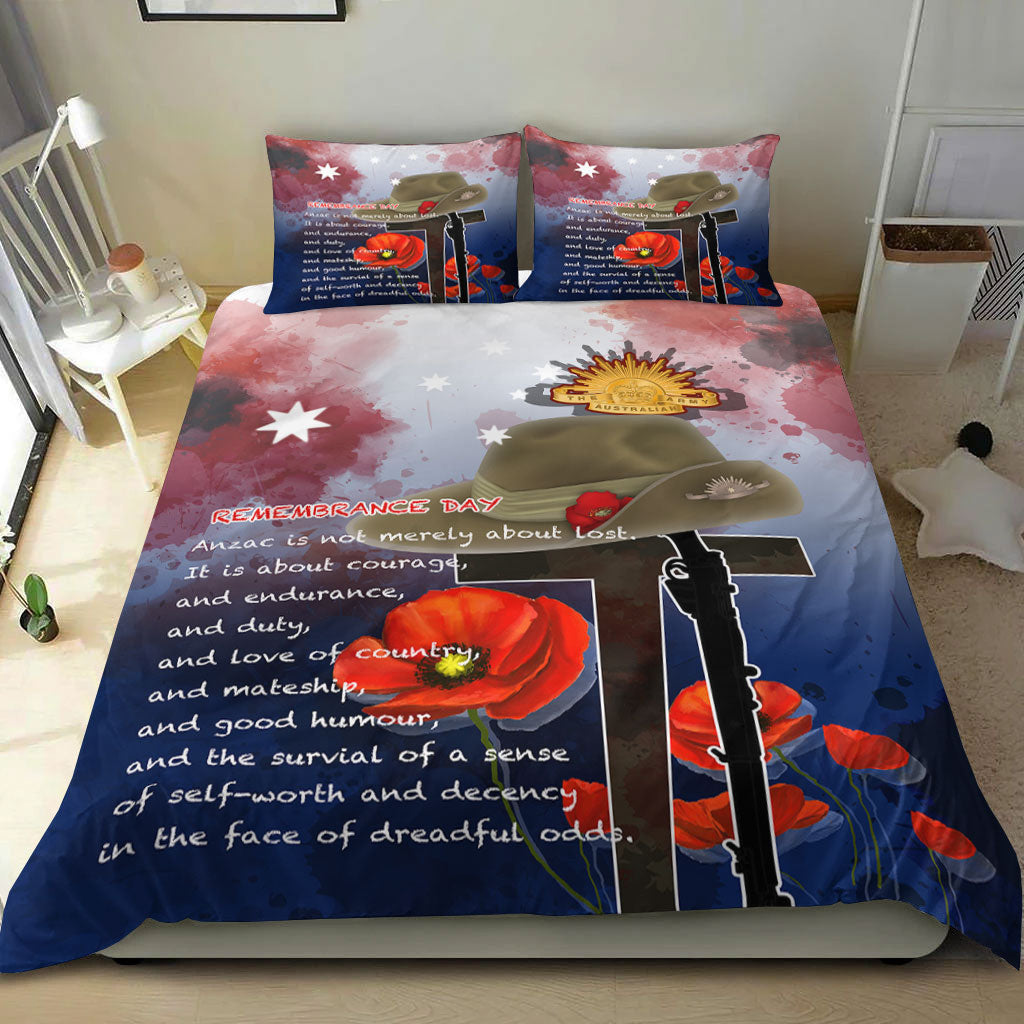 VibeHoodie Bedding Set - ANZAC Day Remembrance Day Qoute Bedding Set LT10 - Vibe Hoodie Shop