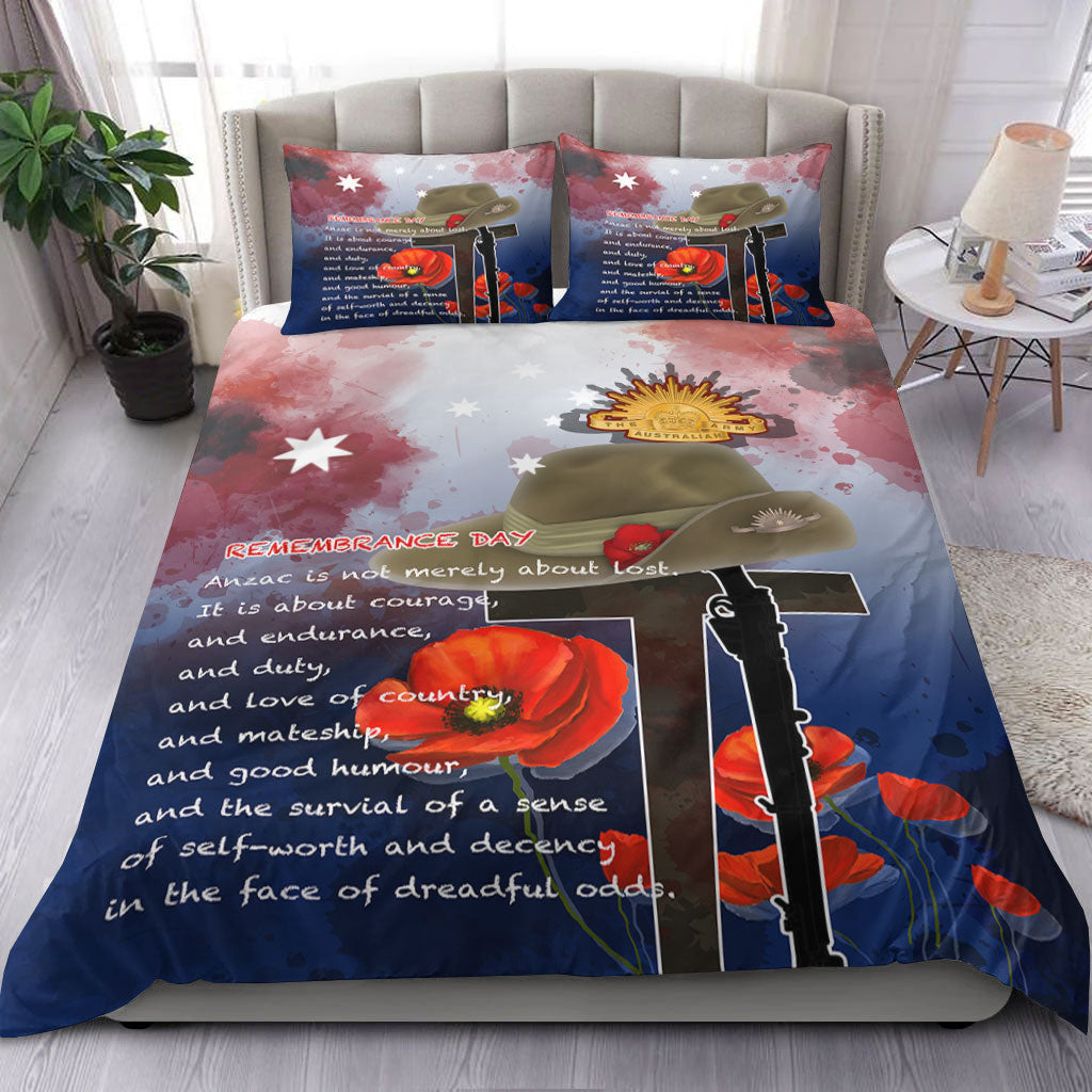 VibeHoodie Bedding Set - ANZAC Day Remembrance Day Qoute Bedding Set LT10 - Vibe Hoodie Shop